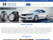 Tablet Screenshot of hemanttyre.com